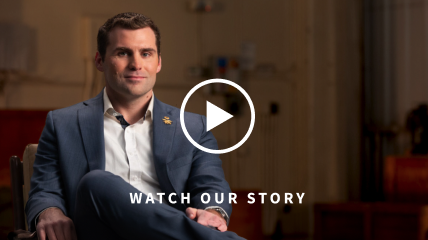 Frame of the Advisor Stories Community video from First Command.