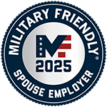 Award for being a 2025 Military Friendly Spouse Employer